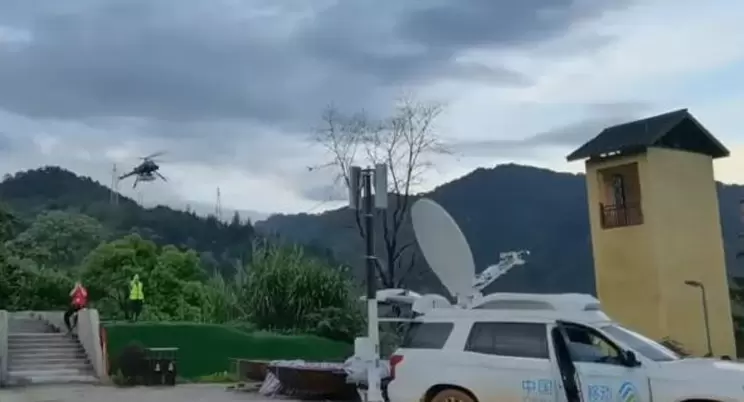 Emergency support disaster area communication rush repair! Emergency unmanned helicopters are on the ground in Shaoguan